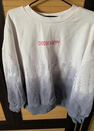 Світшот з укороченим приспущеним рукавом .