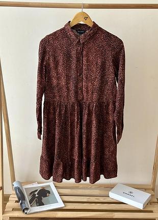 Сукня з тигровим принтом розміру m,l, 100% віскоза