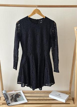 Сукня з гіпюру h&m, розміру s в чорному кольорі
