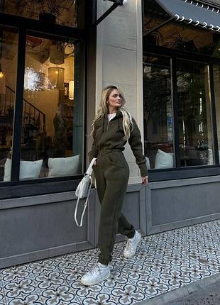 Комбинезон теплый зимний хаки черный бордо