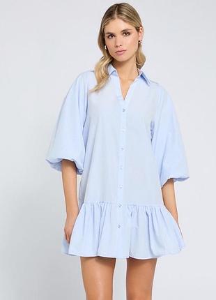 Сукня з відкритою спиною бавовняне плаття зефірка плаття міні плаття-сорочка