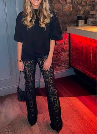 Трендові ажурні штани брюки мереживні