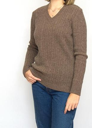 Джемпер шерстяной в косах, свитер public. шерсть.