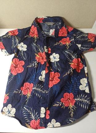Летняя рубашка для парня 7-8 лет