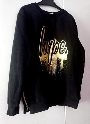 Свитшот hype р.146-152 на флисе для девочки толстовка свитер кофта