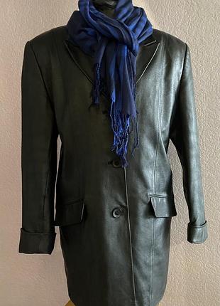 Кожаное полупальто
