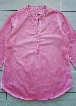 Блуза-рубашка из вареного хлопка р.46