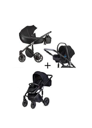 Anex sport 3 in 1 black тележка коляска три в одном люлька автокресло