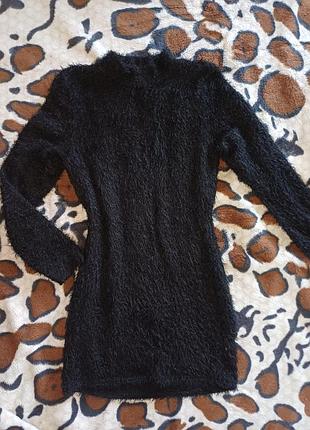 Теплое платье "травка "