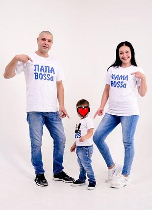 Футболки для фотосессии, одежда famaly look, одежда для семейной фотосессии,футболки boss