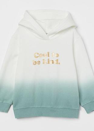 Утепленная толстовка худи (на флисе) h&amp;m на девочку *87907*
