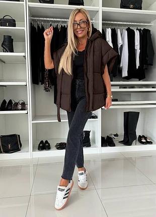 Вільна жилетка безрукавка 3 кольори