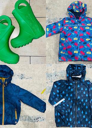 Гумові чоботи резиновые сапоги дождевик crocs с8 оригинал