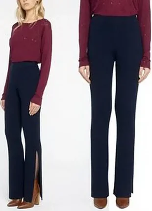 Iro andreas новые вязаные брюки 100% шерсть размер xs темно синий