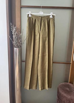 Льняные брюки massimo dutti
