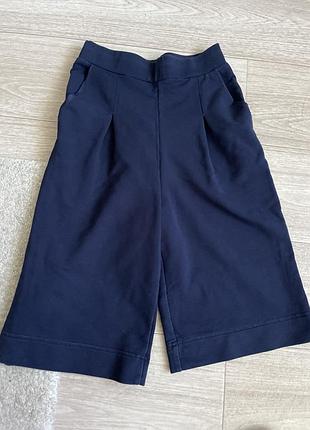 Ширикі штани кюлоти для дівчинки в школу