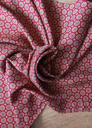 Шелковый платок/шарф с оригинальным рисунком