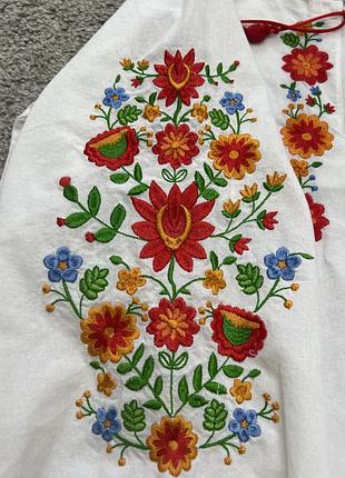 Стильная котоновая вышиванка merezhka 146-150 см