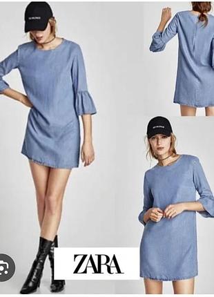 Джинсовое платье zara