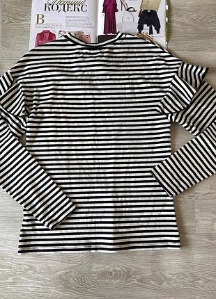 Стильный лонгслив тельняшка 4