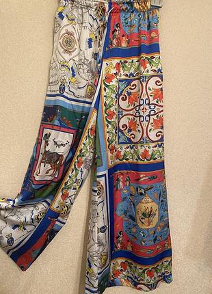 Широкі шикарні штани p. m-l