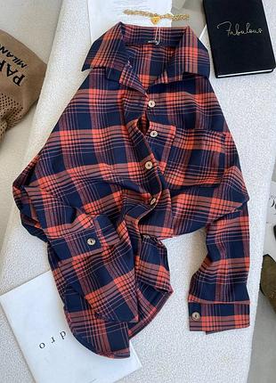 Женская фланелевая рубашка 100% хлопок, рубашка