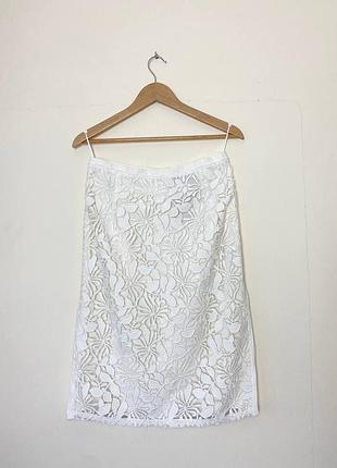 Мереживна міді спідниця n21