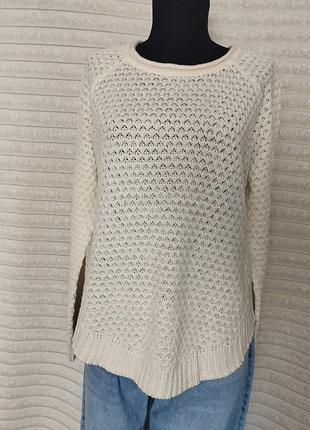 Полупрозрачный свитер цвета айвори от vero moda