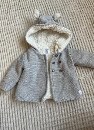 Курточка на новонароджену тепла