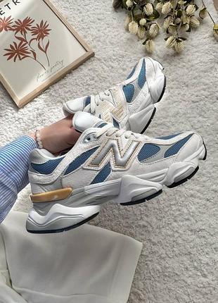 New balance 9060 beige blue. артикул izi-n4030
