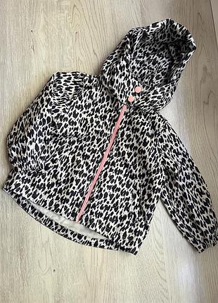 Леопардовая стильная ветровка h&amp;m