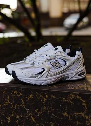 Мужские кроссовки new balance 530 • white silver blue