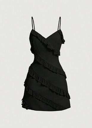 Короткое платье shein чёрное