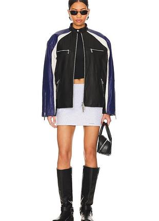 Кожаная мотокуртка balenciaga кожаная куртка мото