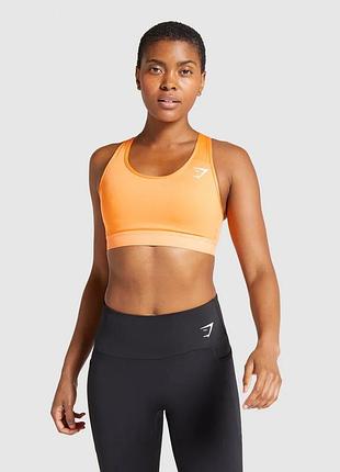 Спортивний помаранчевий топ gymshark s 🛍️1+1=3🛍️