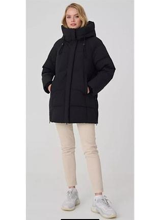 Черный пуховик куртка  glc janiee  р.50, качество отличн. новый.