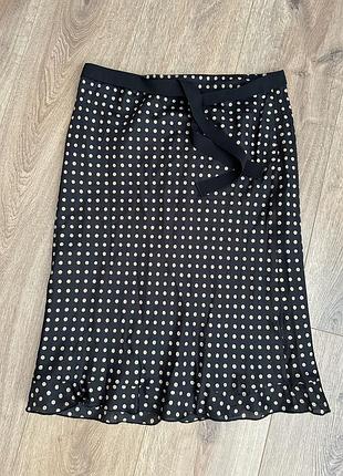 Шовкова спідниця в горохи fabrizio lenzi, італія
