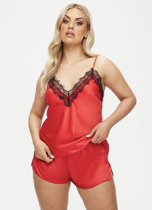 Ann summers cerise cami спокуслива піжама (майка+шорти). 2xl