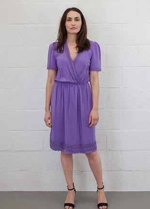 Новое шелковое платье vanessa bruno 100% шелк вышивка