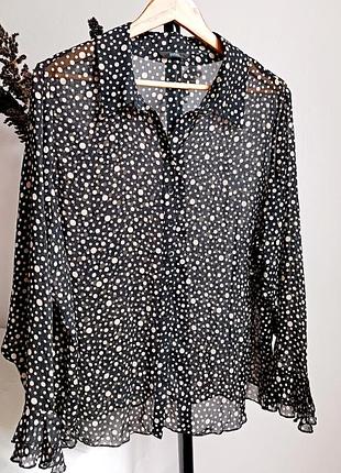 Женская блуза в горошек