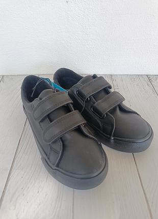 Кеды кроссовки из экокожи черные george 27 28 29 31