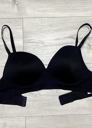 Безшовний топ-бюстгальтер в рубчик new look