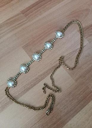 Ремень со стразами