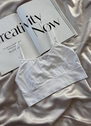 Топ, бюстгальтер білий хс-с