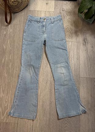 Джинси кльош дитячі джинси з розрізами