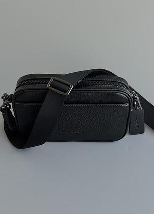 Сумка coach crossbody leather bag