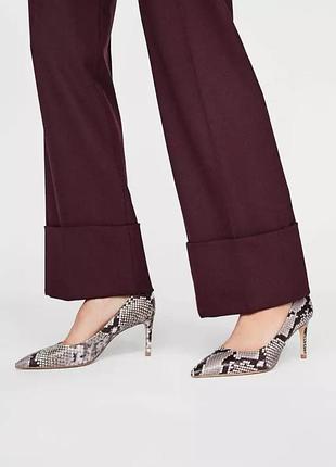 Туфли лодочки кожаные женские zara р.39