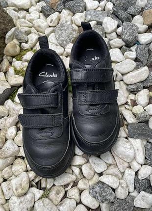 Детские кроссовки на мальчика кожаные clark’s 26р-15,5см