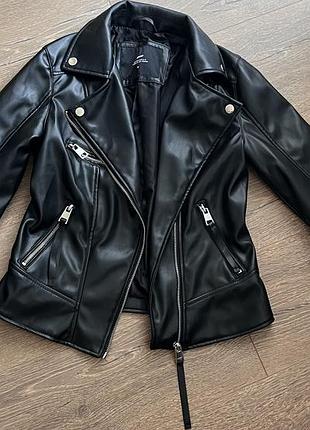 Нова шкірянка куртка еко шкіра косуха куртка авіатор куртка еко шкіра