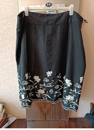 Женская льняная юбка.